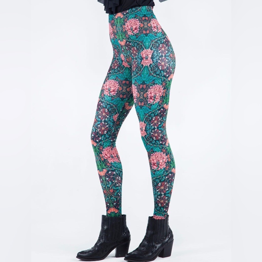 BlackMilk Honeysuckle HWMF Leggings EUC